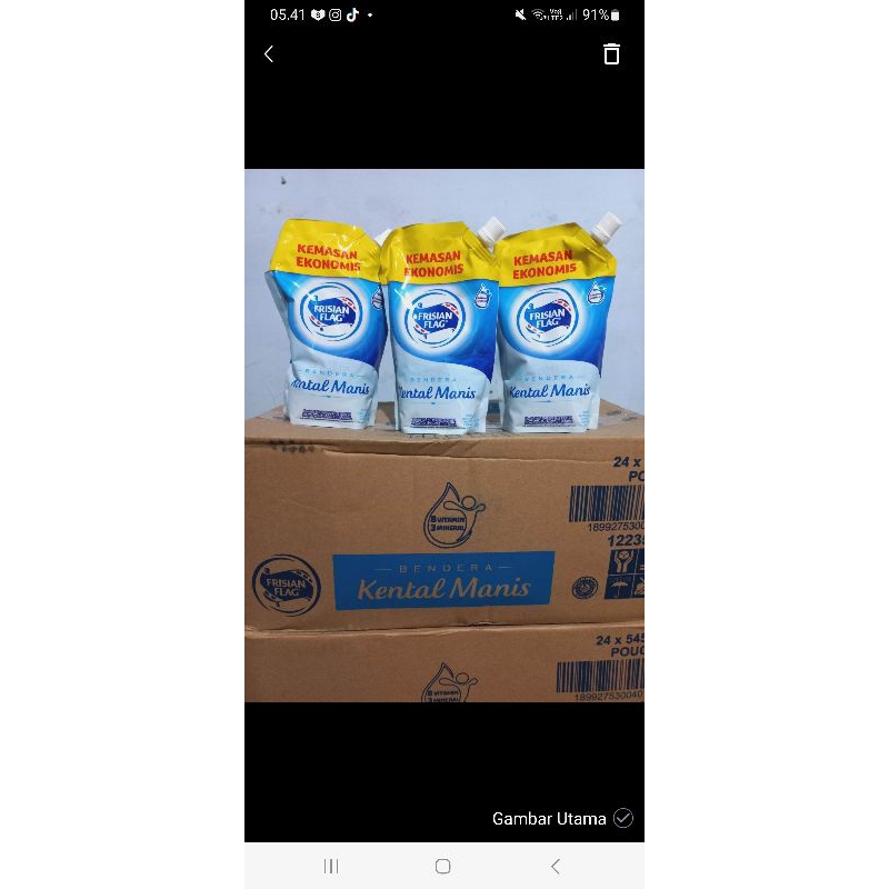 

susu bendera pouch 545 ml