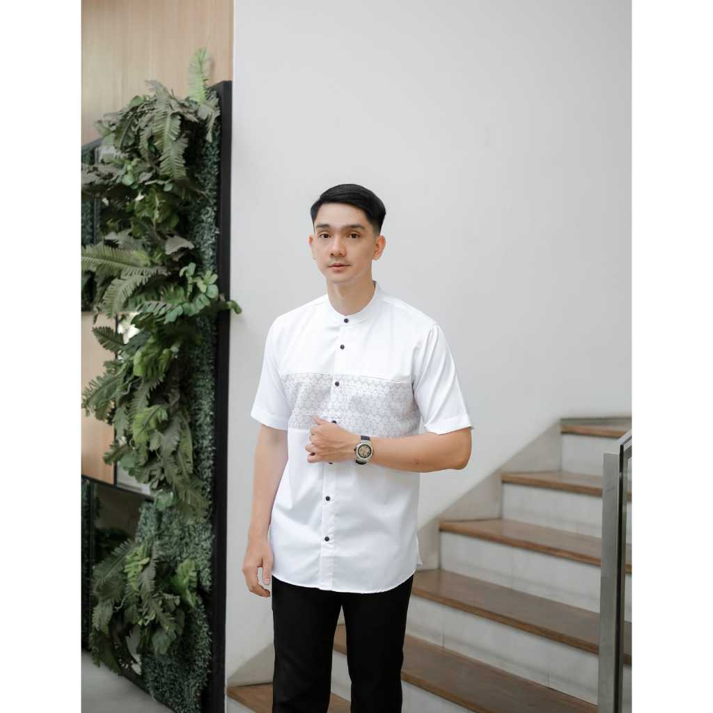 Baju Koko Modern Fashion Pria Muslim Baju Lebaran 2025 Outfit Pria minimalis