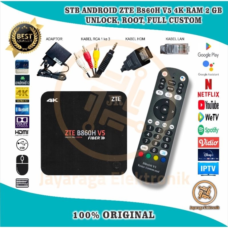 RK PROMO STB Android Smat TV Box B86OH V5 4K TERBARU OS 12 NEW UI Unlock Root Full Custom Plug and