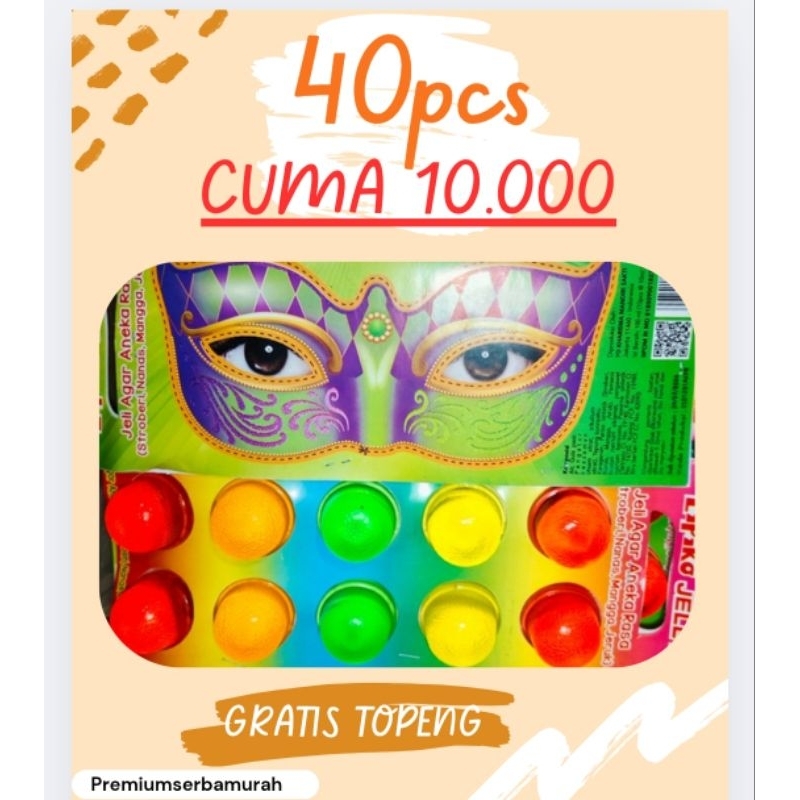 

MURAH BANGET!! JELLY LAYER 40PCS GRATIS TOPENG