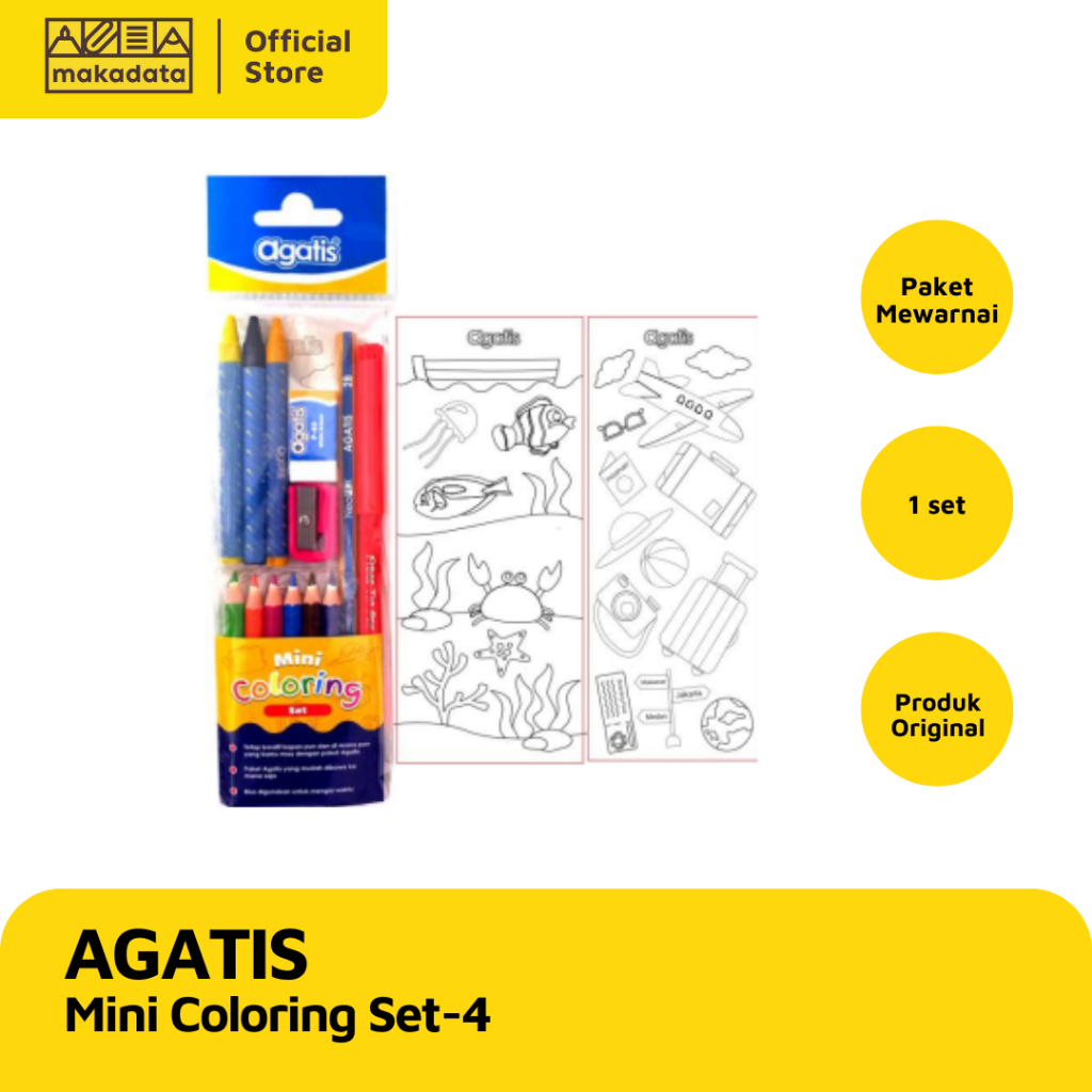

AGATIS ECO KIDS MINI COLORING SET-4 MURAH