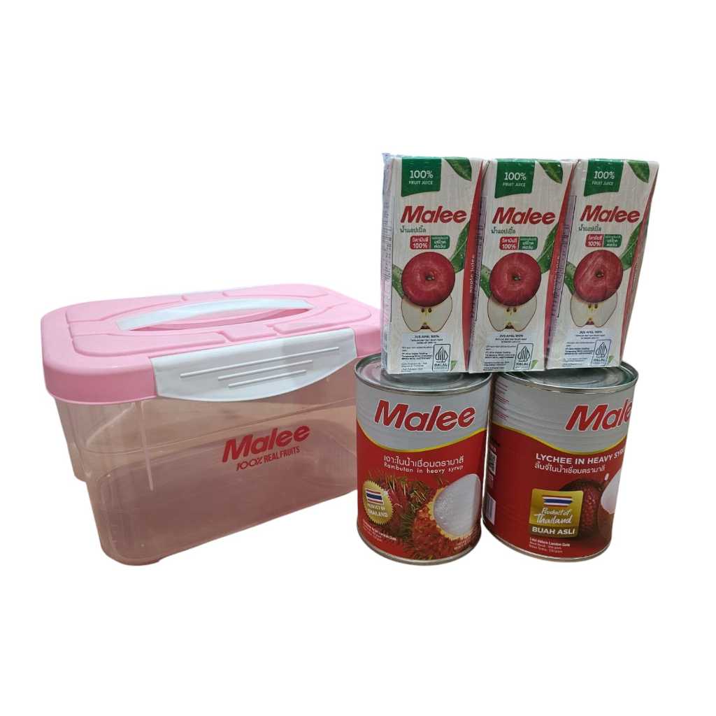 

Malee Juice and Lychee rambutan.. FREE CONTAINER BOX