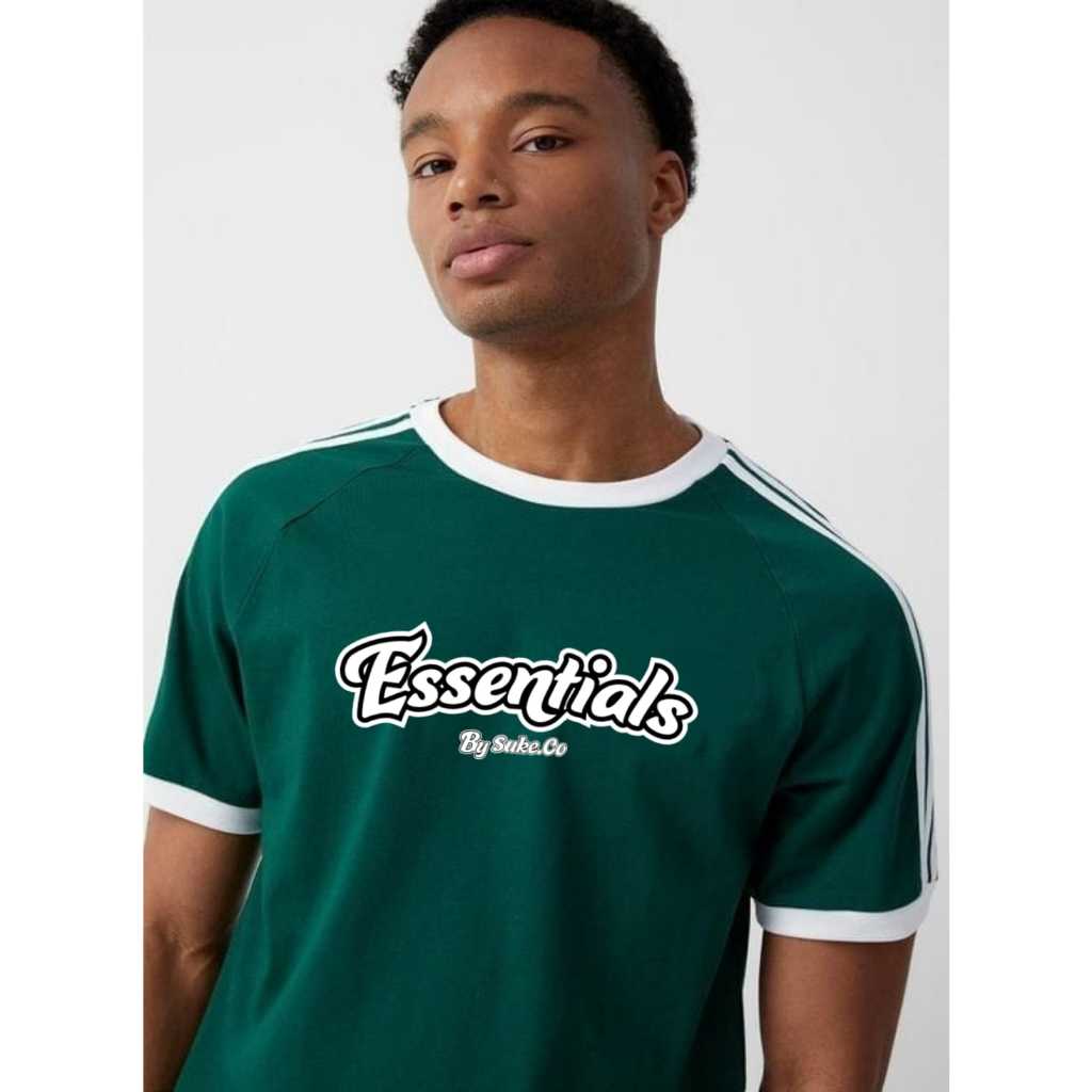 Baju Casual Sporty Essentials Cowok / Kaos Oversized Import Classic Premium