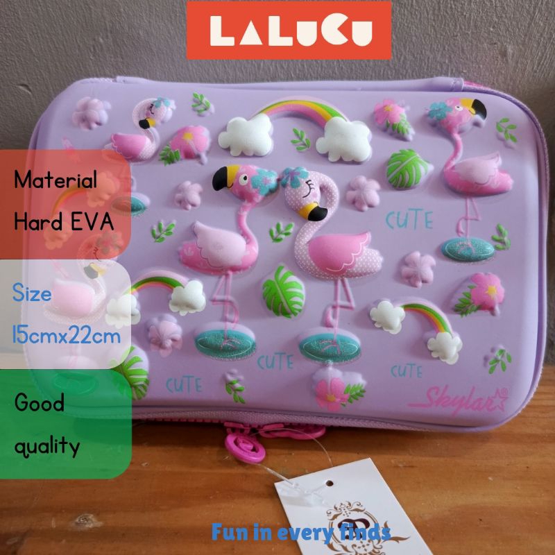 

LALUCU Tempat pensil hard 3d FLAMINGO