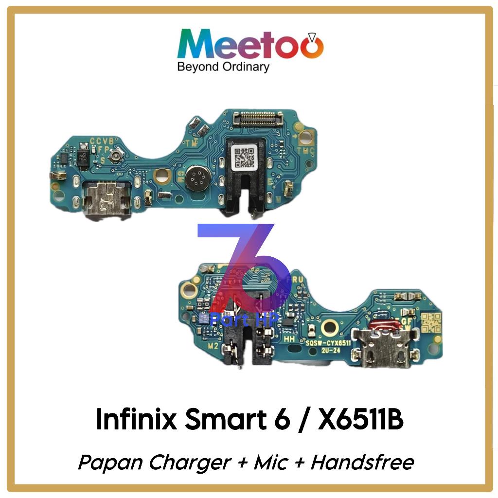 Papan Konektor PCB Charger + Mic + Handsfree Infinix Smart 6 / Vision 3 / X6511B / X6511 / X6511E - 