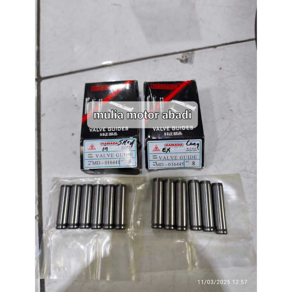 Valve guide  t120ss L100 in ex 12pc hamada