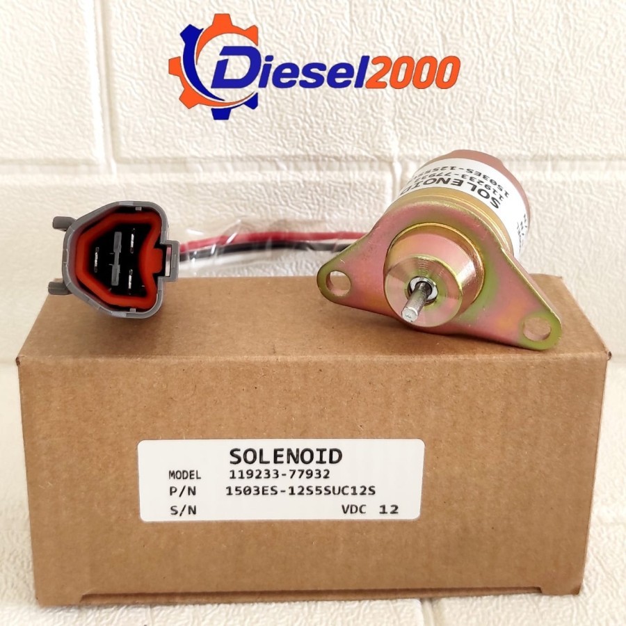 SOLENOID SHUT OFF ENGINE STOP PC40-7 PC50MR-2 PC50UU-2 PC55MR-3 PC45MR-3 PC35MR-3 PC30MR-3 PC75R-2 Z