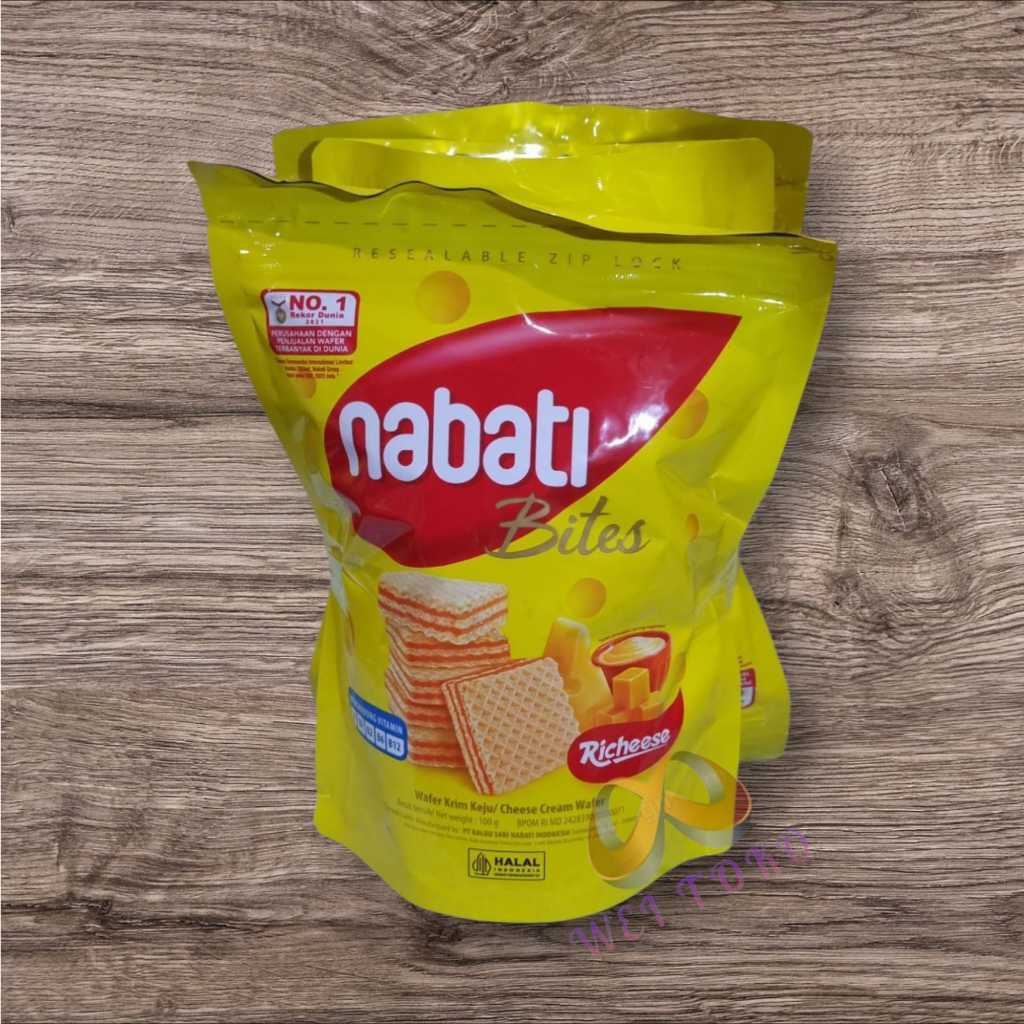 

BUNDLE ISI 3 BH - NABATI BITES WAFER RICHEESE KEJU / RICHEESE KEJU POUCH 112 GRAM -WAFER KEJU