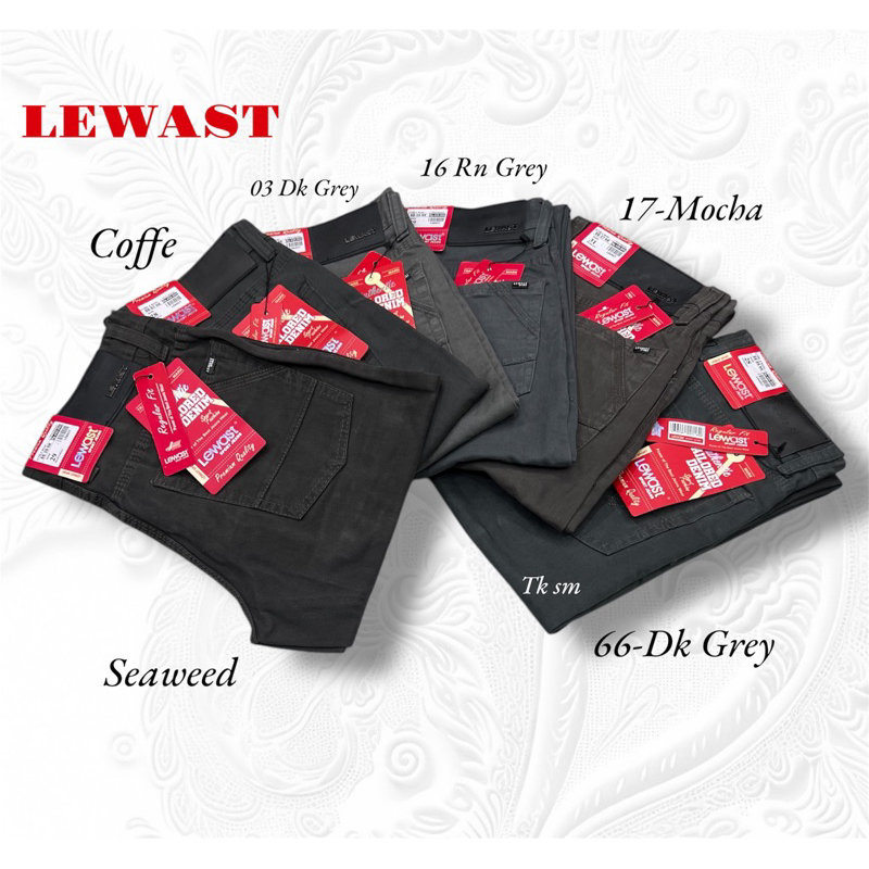 LEWAST..Celana Panjang Standart Canvas Pria