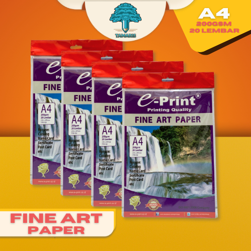 

EPRINT ART PAPER 200 GSM A4 20 LEMBAR Kertas Seni Cantik