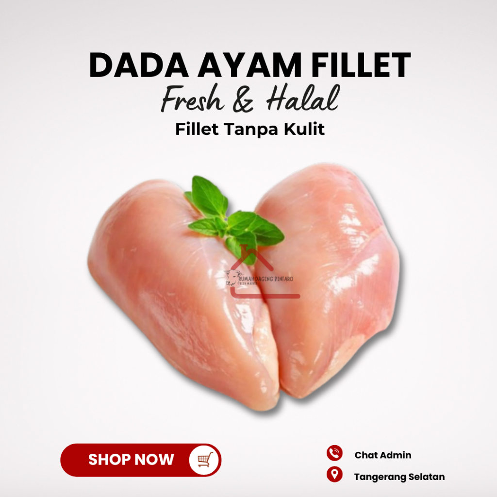 

Daging Ayam Dada Fillet Boneless Fresh Halal 500gr Tangerang Selatan