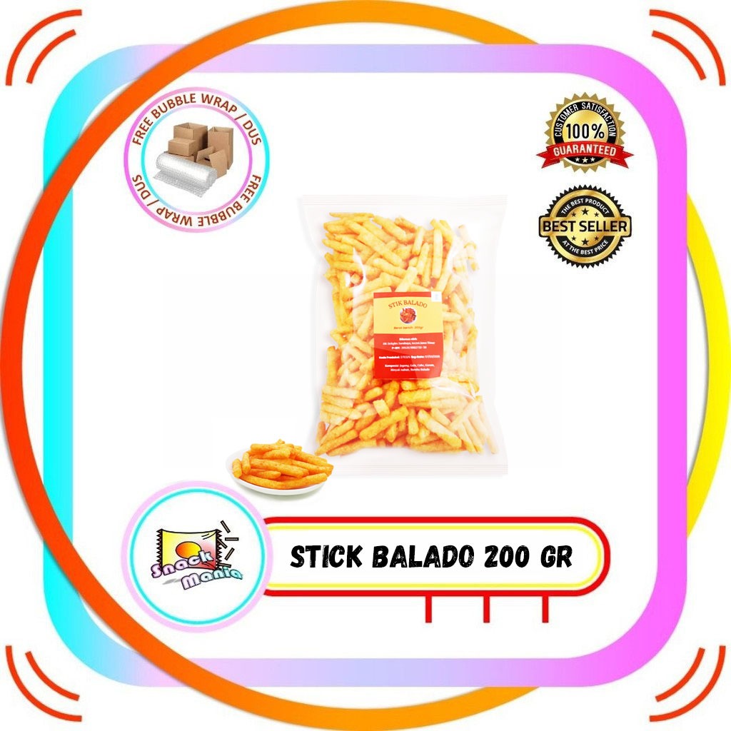 

Stick Balado Premium Snack Kering Kiloan ~ 200 gr