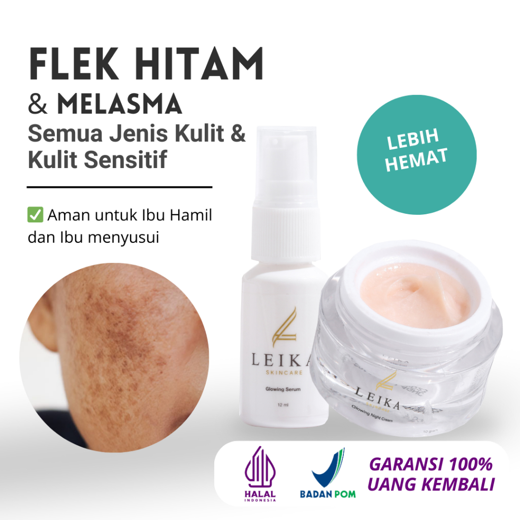 Paket 2in 1 Menghilangkan Flek Hitam Ampuh Membandel Paket Flek Hitam BPOM Ampuh Skincare Flek Hitam