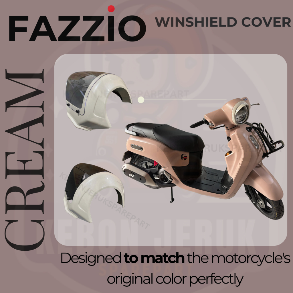 Windshield Fazzio Cream Visor Double Trouble Thailand Style Quality