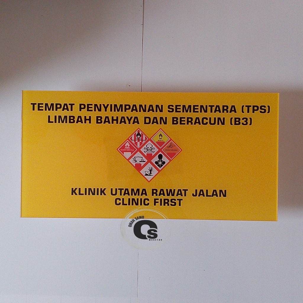 

Akrilik Custom - Ruang Tempat Penyimpanan Sementara B3 - Kesehatan - Fasilitas Kesehatan
