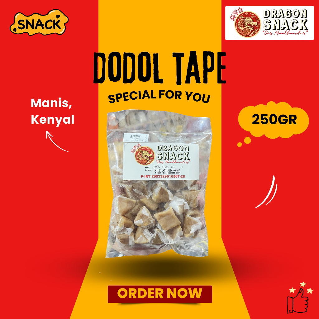 

DODOL TAPE 250GR (DRAGON SNACK)