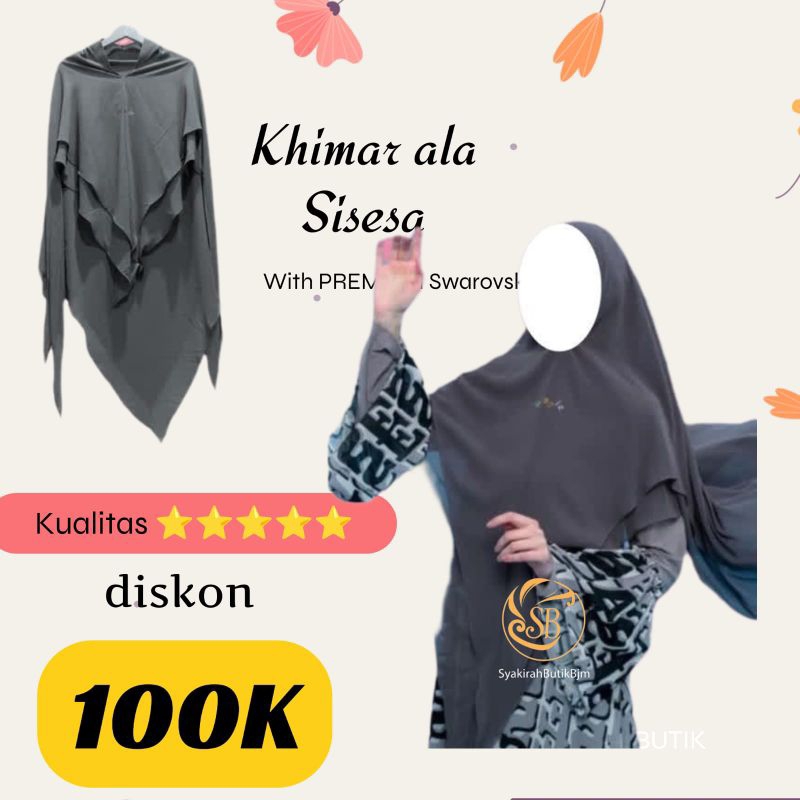 Khimar Syari Naomi like Sisesa Clothing Sumayya by Sjsesa Hijab