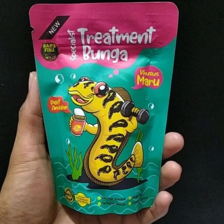 Pelet Andalan Bang Fish 60gr Progres Channa Maru Khusus Bunga