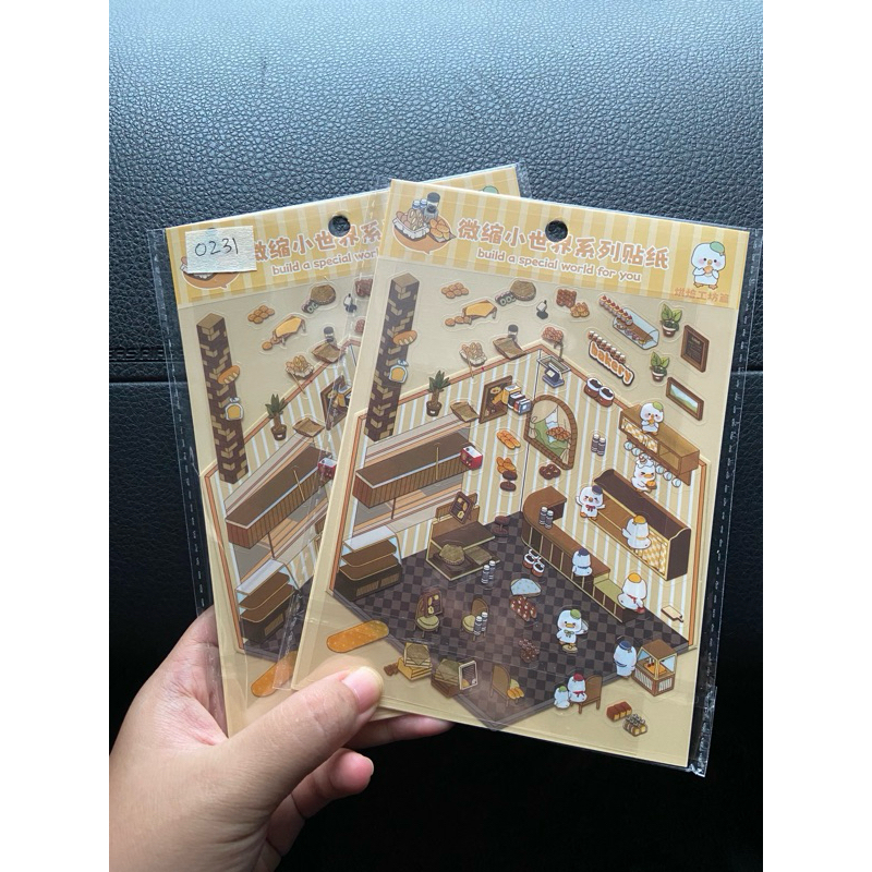 

0231 3D sticker restaurant theme 3