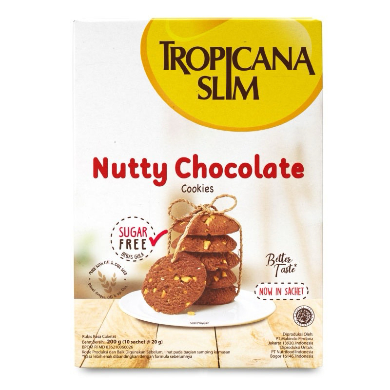 

Tropicana Slim Nutty Cookies Chocolate 200gr