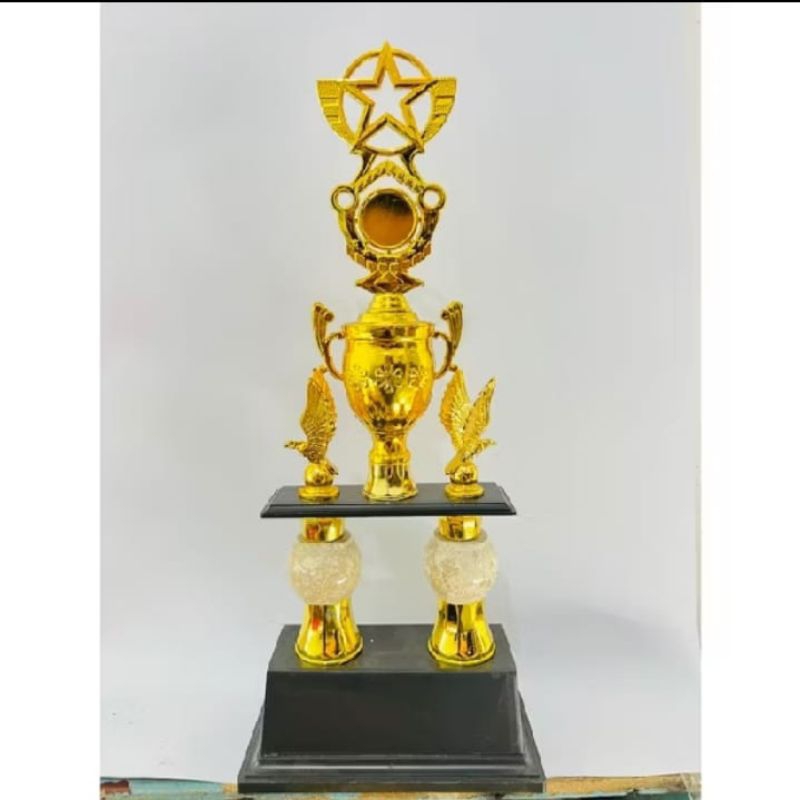 Piala Kaki 2 Tatakan Hitam Piala Pilar Marmer CUP GUCI - Piala Juara Lomba - Piala Duplikat Lomba Mu