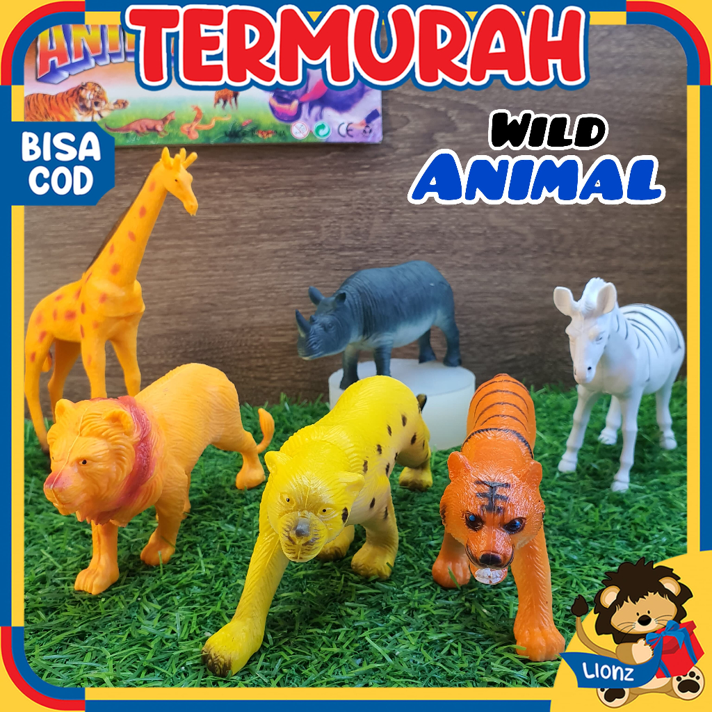 Mainan Wild Animal Berbahan Karet