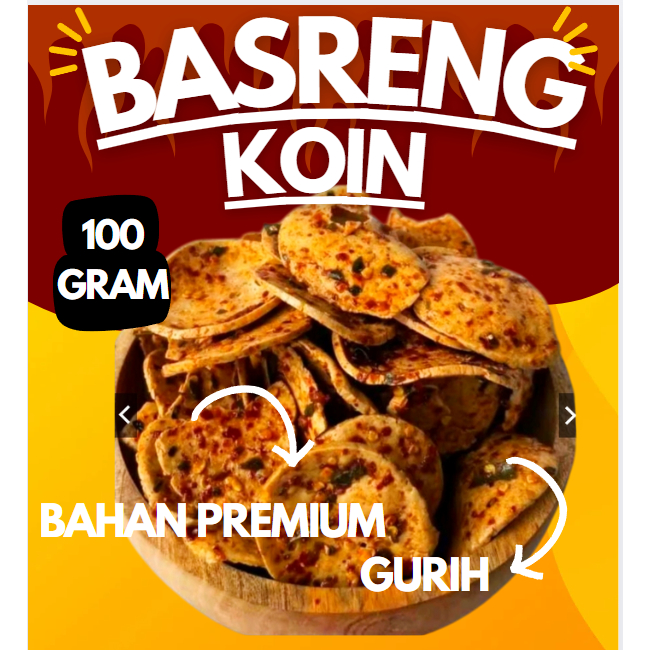 

Basreng koin pedas extra daun jeruk isi 100gram