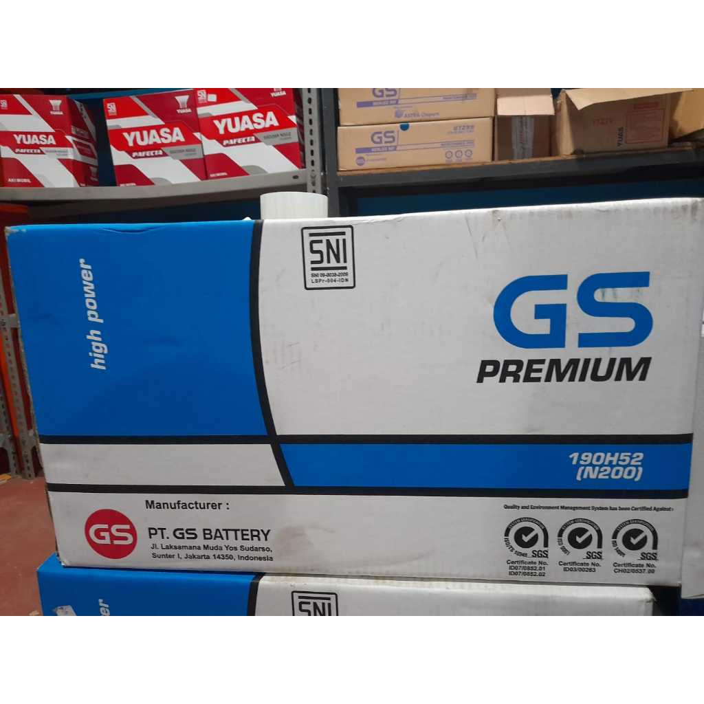 N200 - ACCU BASAH GS ASTRA PREMIUM 12V 200AH