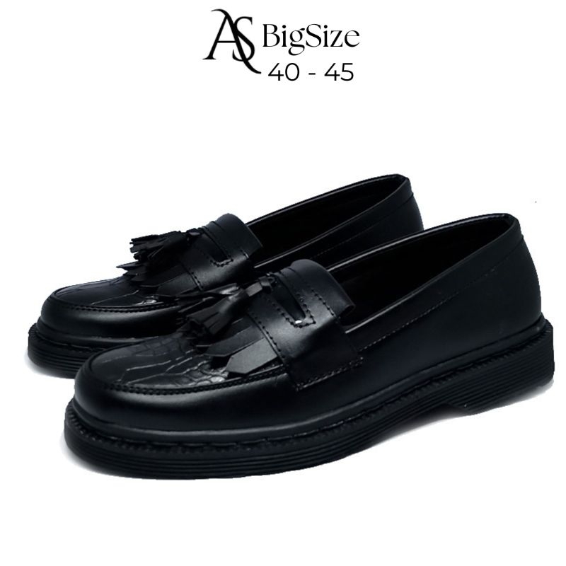 AS - 551 Hitam Sepatu Docmart Wanita BigSize 40.45
