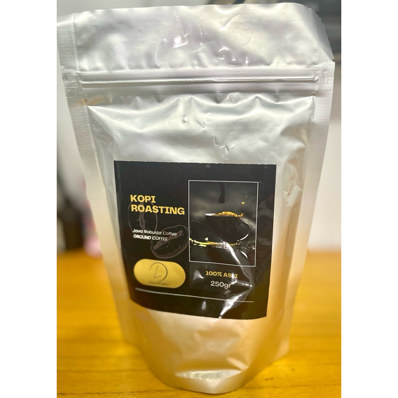 

Kopi Hitam Java Robusta Kopi Roasting Original Jawa 250gr kopi bubuk