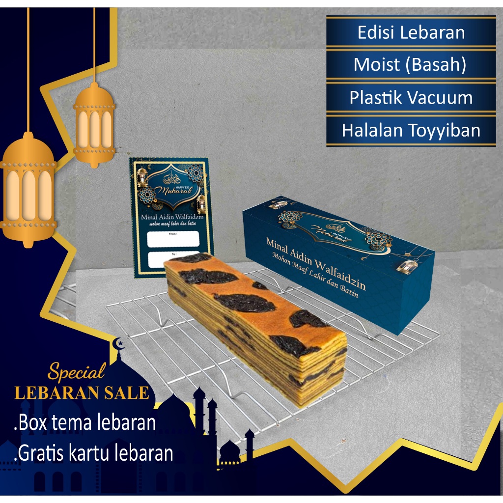 

Lapis legit tanpa tepung super wisman ukuran 5 x 20 cm