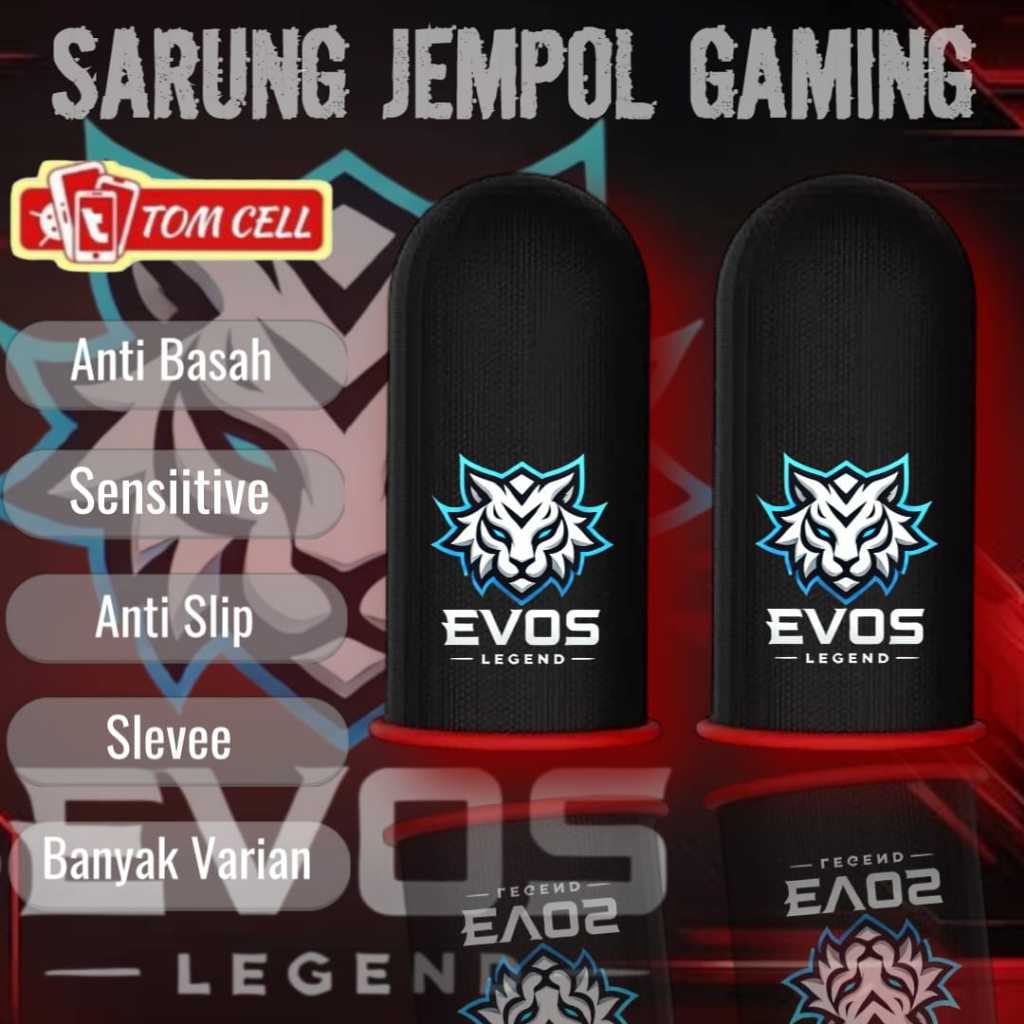 Sarung Jempol Game Mobile Free Fire Pubg Garena Apk King Anti Basah Isi 2pcs / 1 Pasang Ml FF Andra 