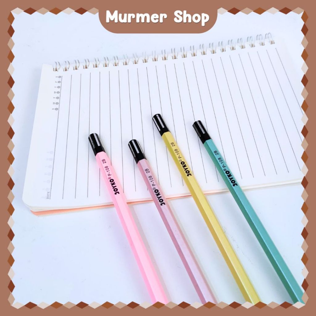 

Pensil Kayu Joyko Pearl P-108 Pencil Raut Grafit Polos Pastel Serut Alat Tulis Sekolah