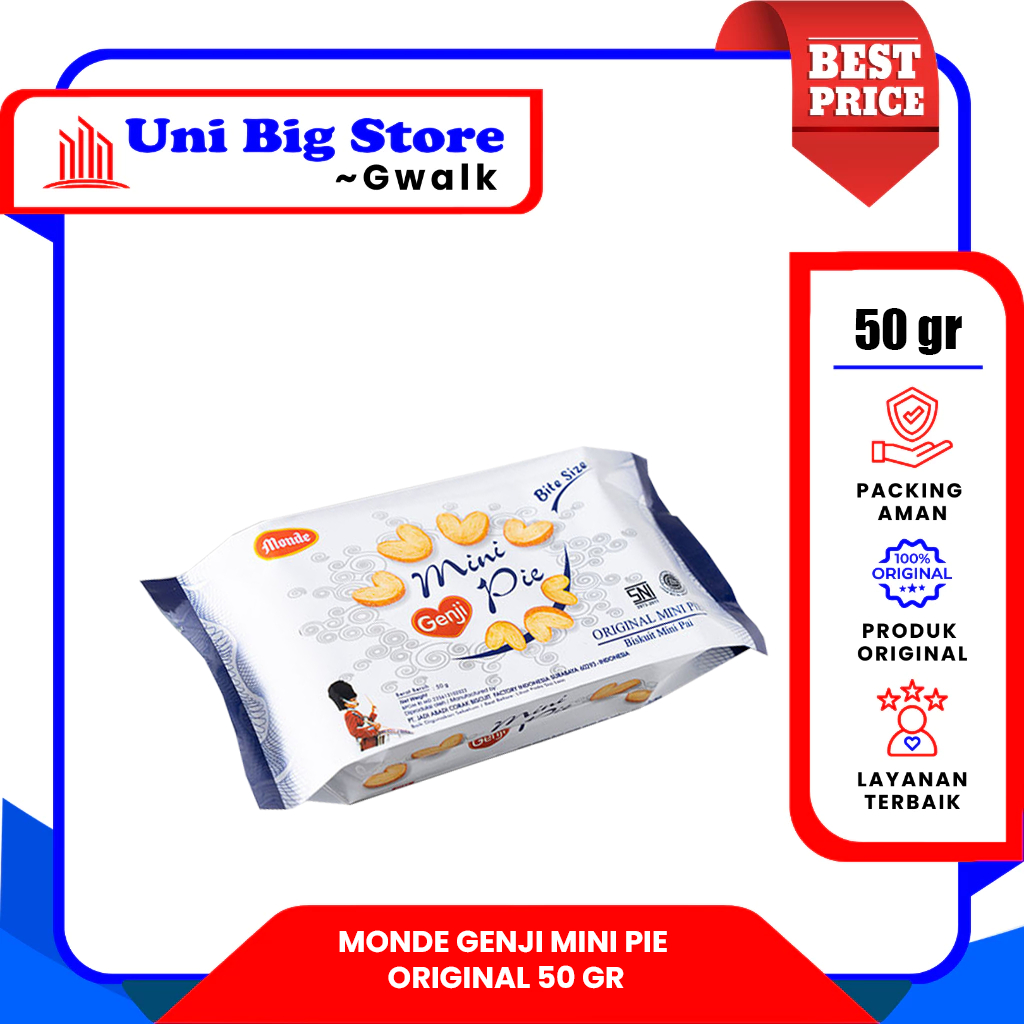 

MONDE GENJI MINI PIE ORIGINAL BITE SIZE - 50 gr