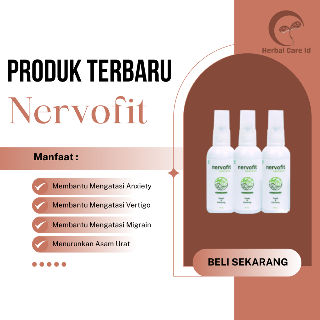 NERVOFIT Natural Oil untuk membantu meringankan rasa sakit akibat saraf kejepit dan membantu menyemb
