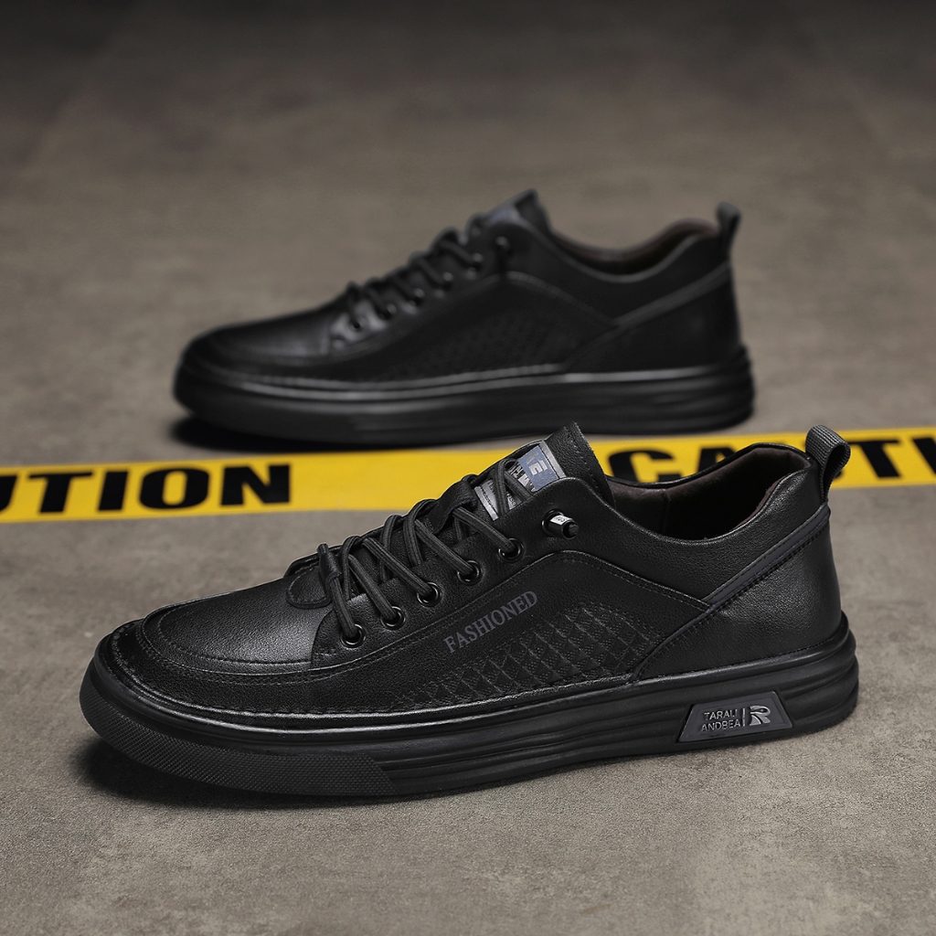 100%impor Sepatu pria, hitam, sepatu olahraga pria sepatu olahraga, sepatu olahraga, sepatu olahraga