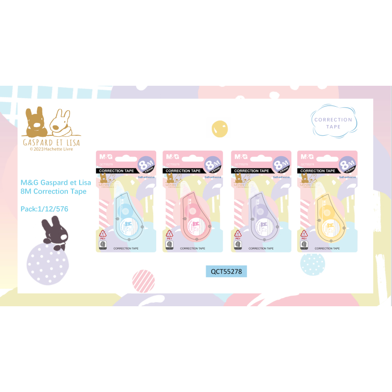 

TIPE-X M&G - CORRECTION TAPE M&G - GASPARD ET LISA EDITION - QCT55278