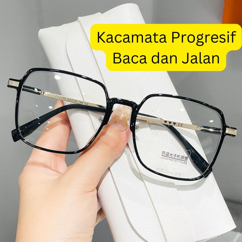 Kacamata Baca Progresif Baca Jalan Anti Radiasi Blueray Kacamata Dua Fungsi Optik Medan Kaca 002