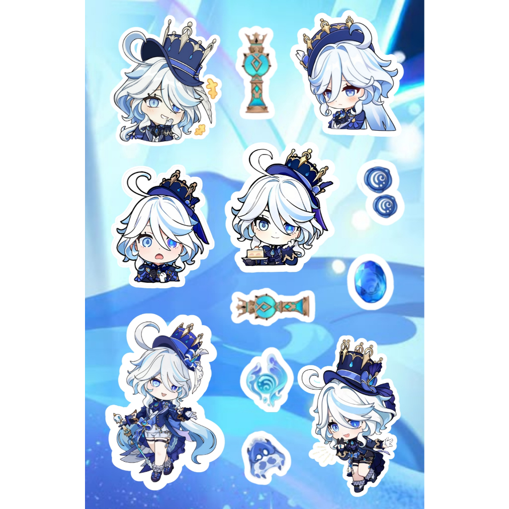 

Genshin Impact Sticker Pack Aesthetic Cute Stiker game