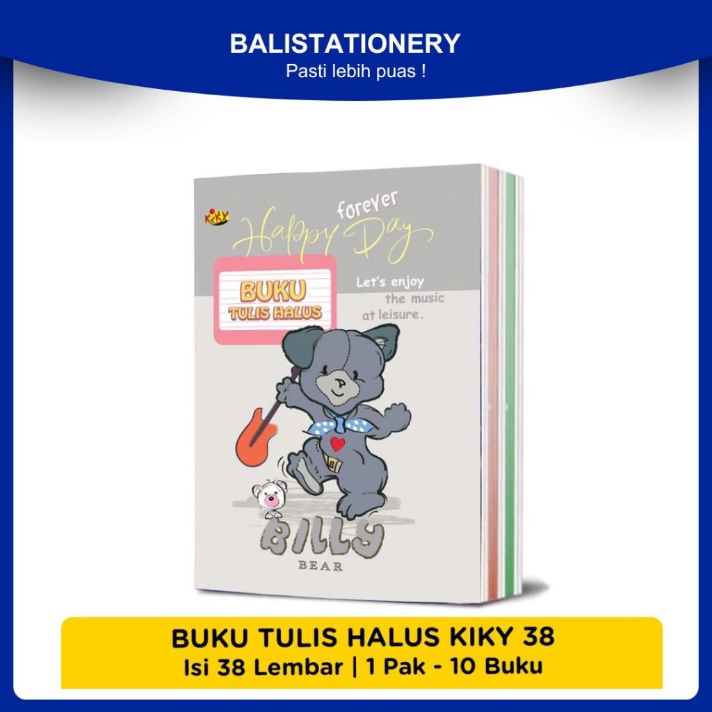 

Buku Tulis Kiky Halus 38 Lembar Halus / Garis 3