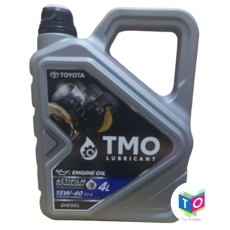 Oli Mesin Diesel TMO (Toyota Motor Oil) 15W-40 CI-4 (4Liter) Oli Mesin Toyota Diesel TMO