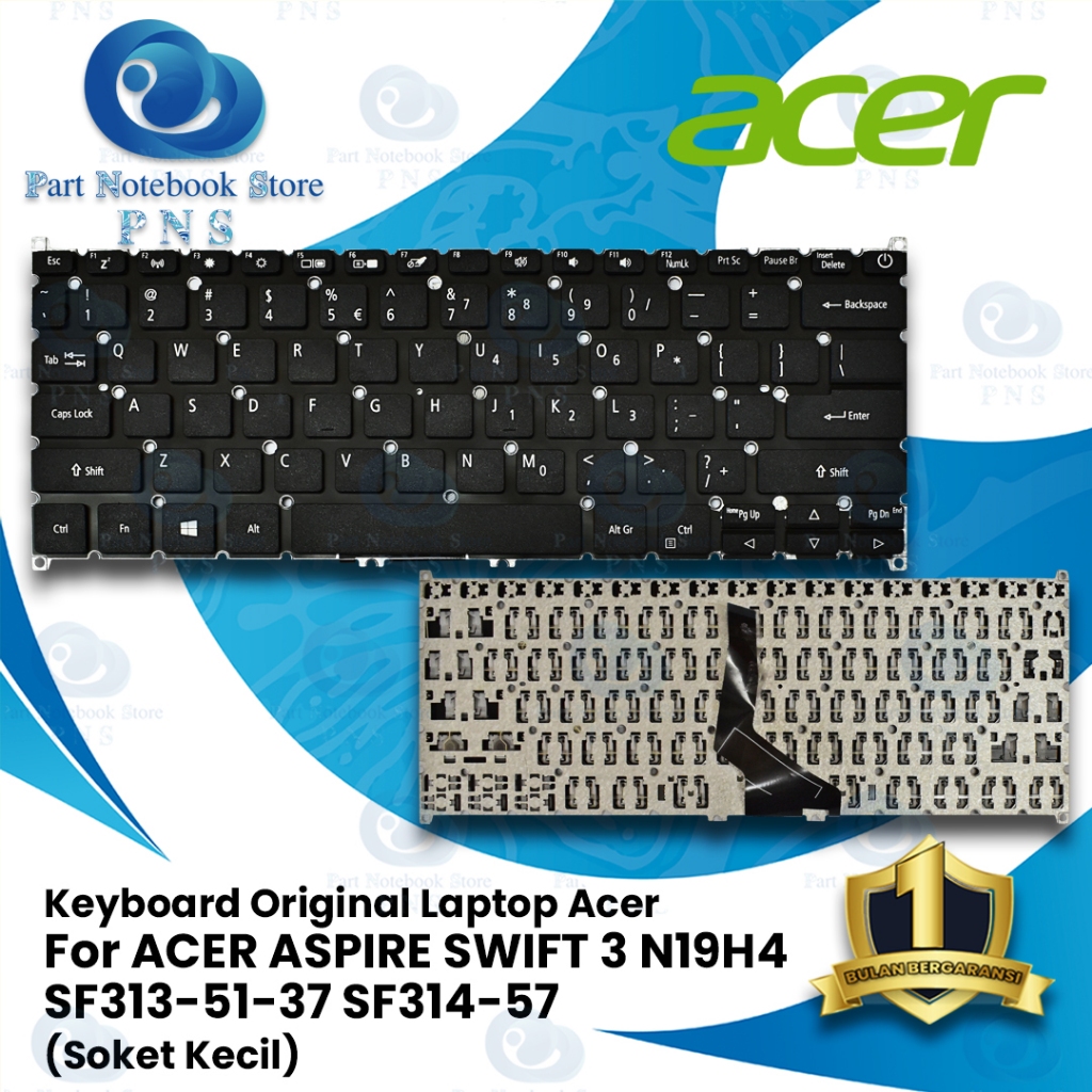 Keyboard Original Laptop Acer ASPIRE SWIFT 3 SF313 SF314 Soket Kecil