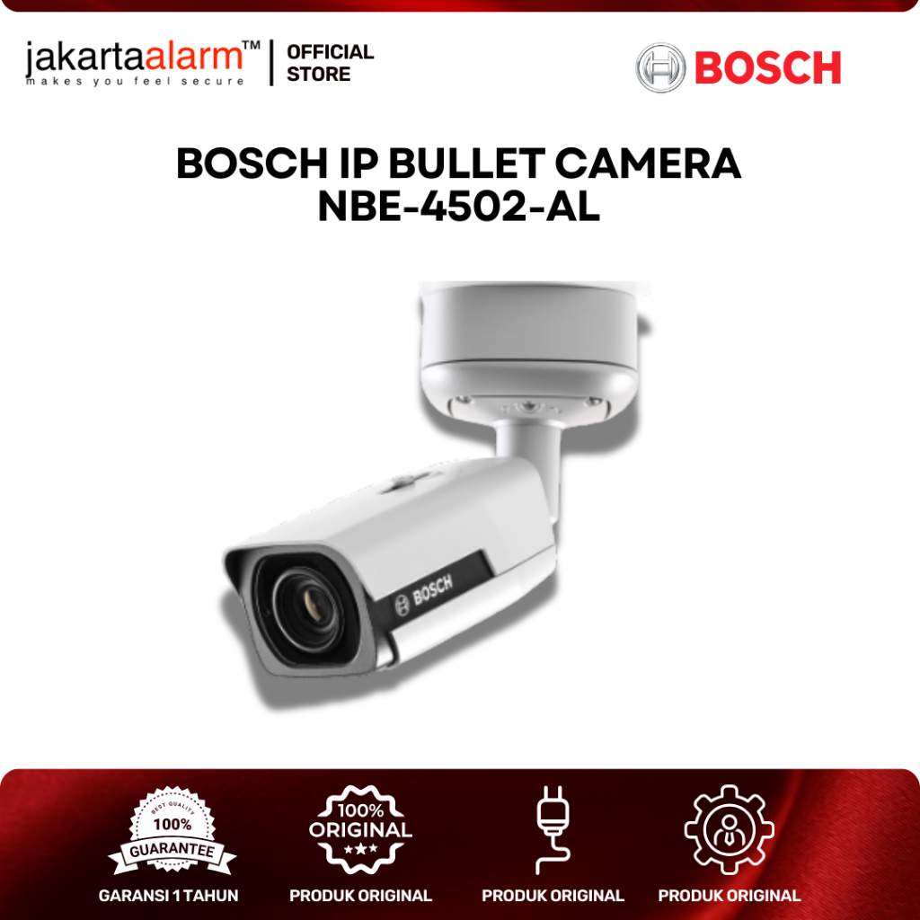 Bosch NBE-4502-AL Kamera IP Keamanan 2MP Putih 2000GB