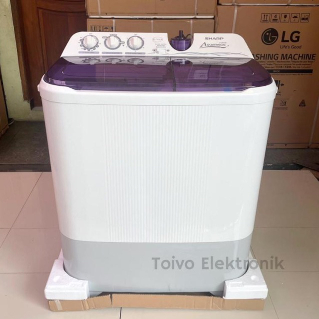 SHARP EST85CR Mesin Cuci 2 Tabung 8 kg EST-85CR