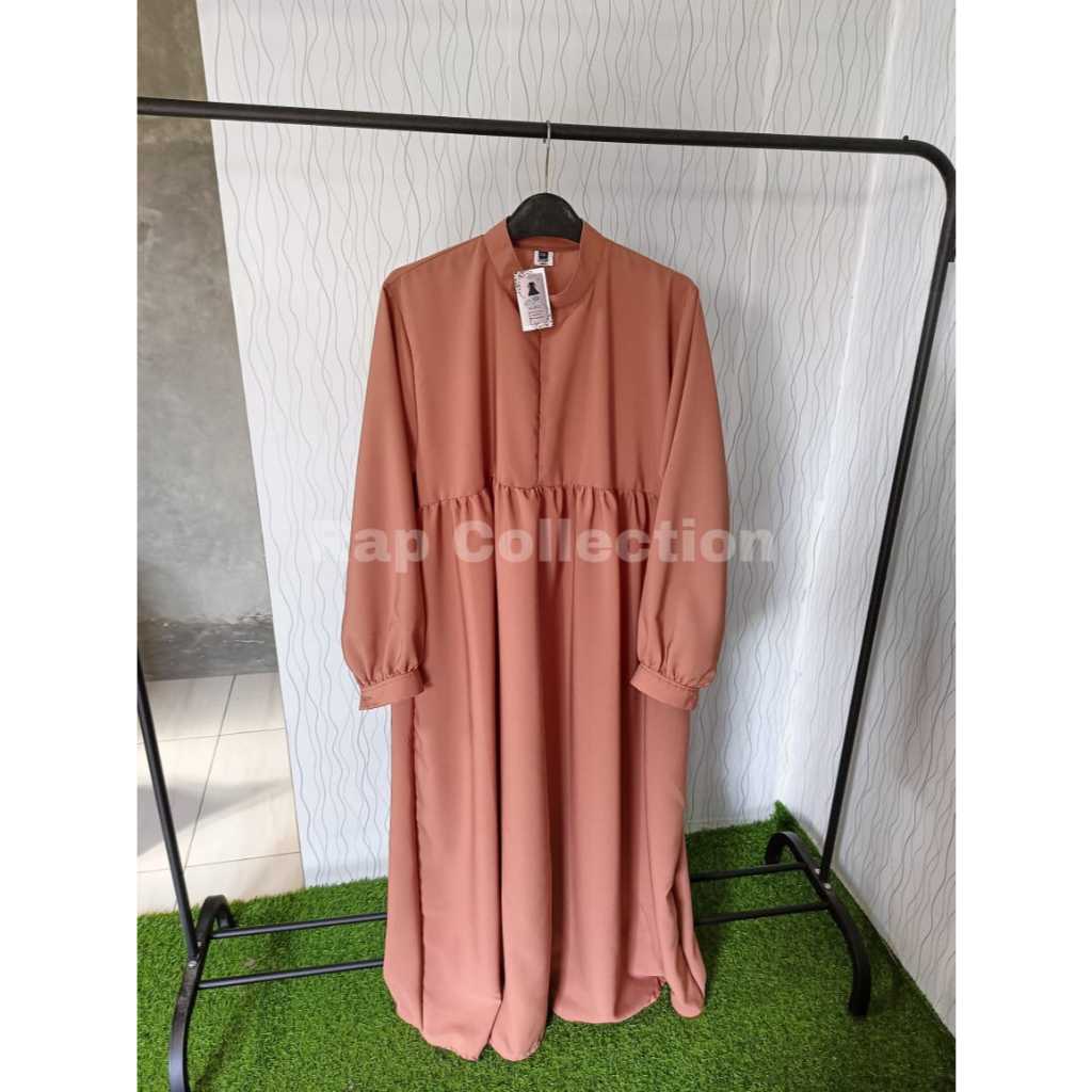 RAP COLLECTION Gamis Dress Pakaian Wanita Bahan Woolpeach Model Terbaru S M L XL XXL