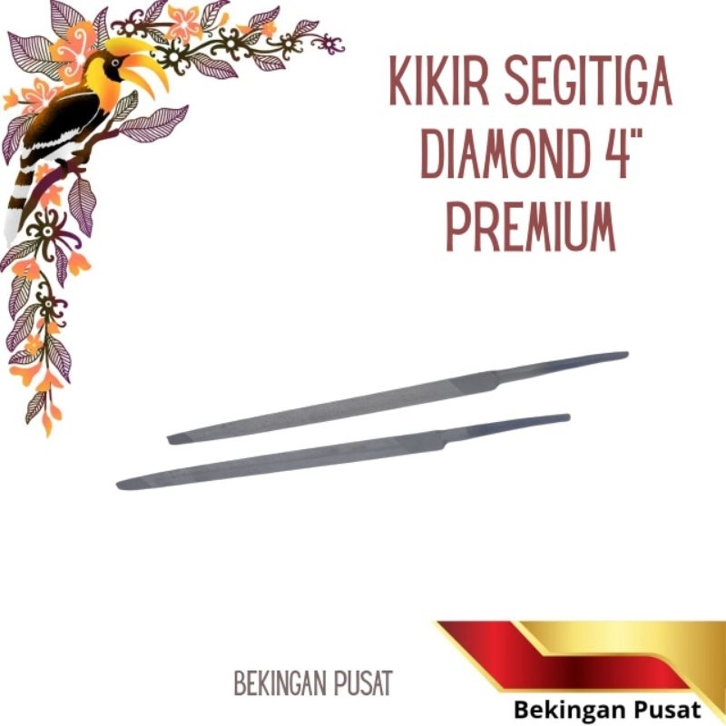 Kikir Segitiga Kikir Gergaji Kikir Besi DIAMOND PREMIUM 4"