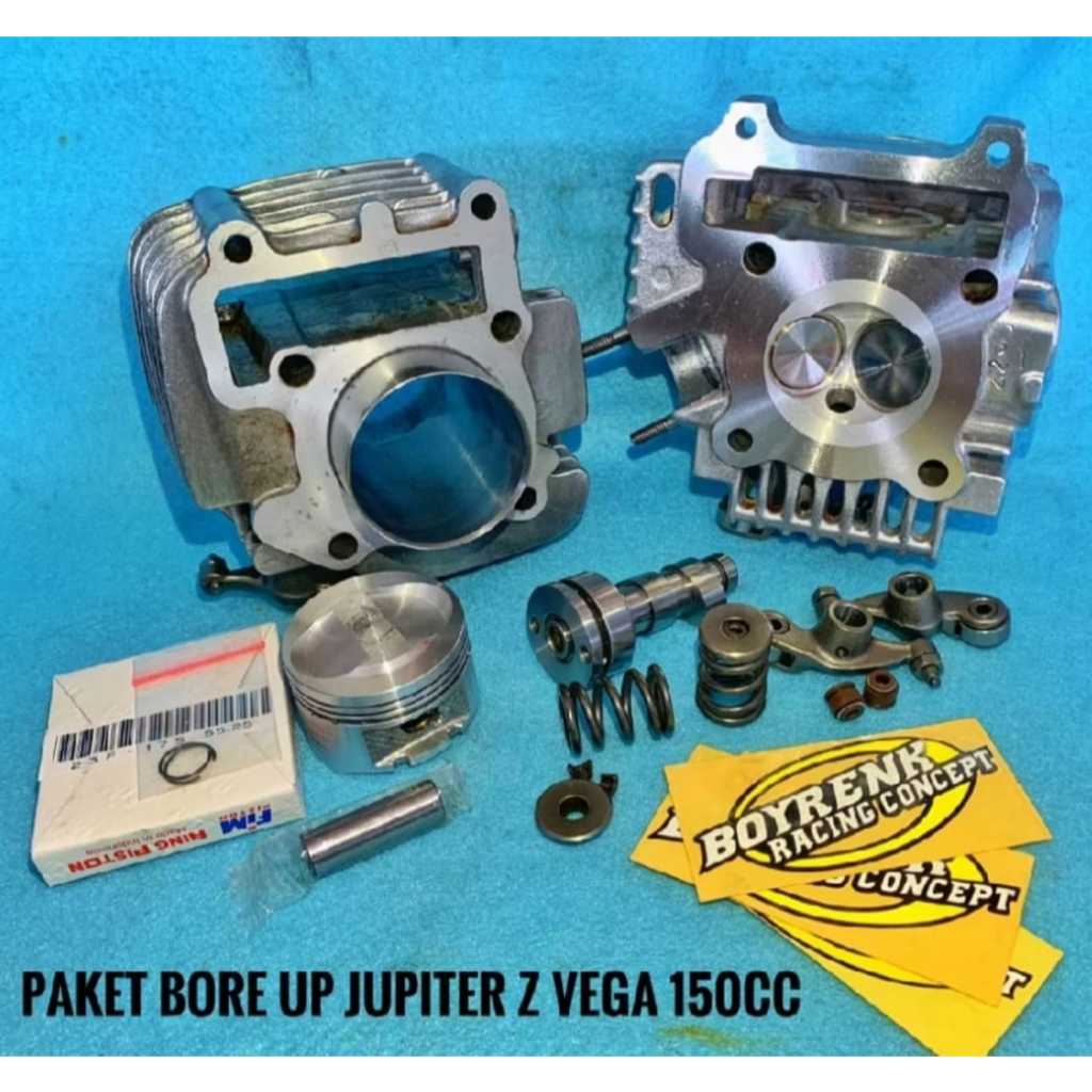 PAKET BORE UP JUPITER Z / VEGA R NEW 5TN 150 CC - BOYRENK OLSHOP_BRC