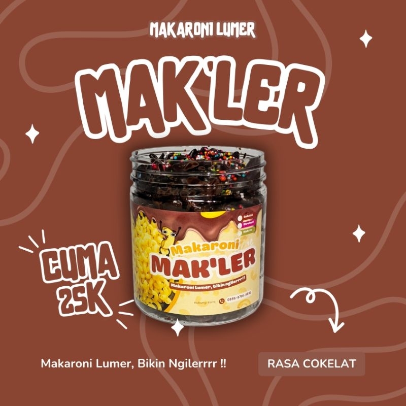 

Makaroni Lumer Rasa Cokelat 200gr