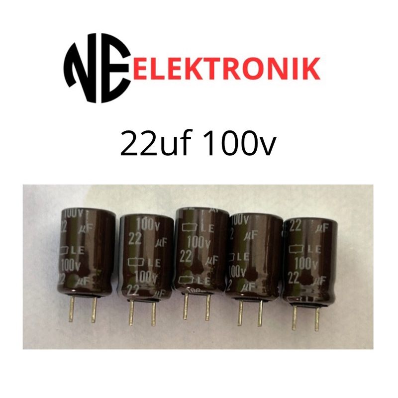 Kapasitor Elco 22uf 100v Original