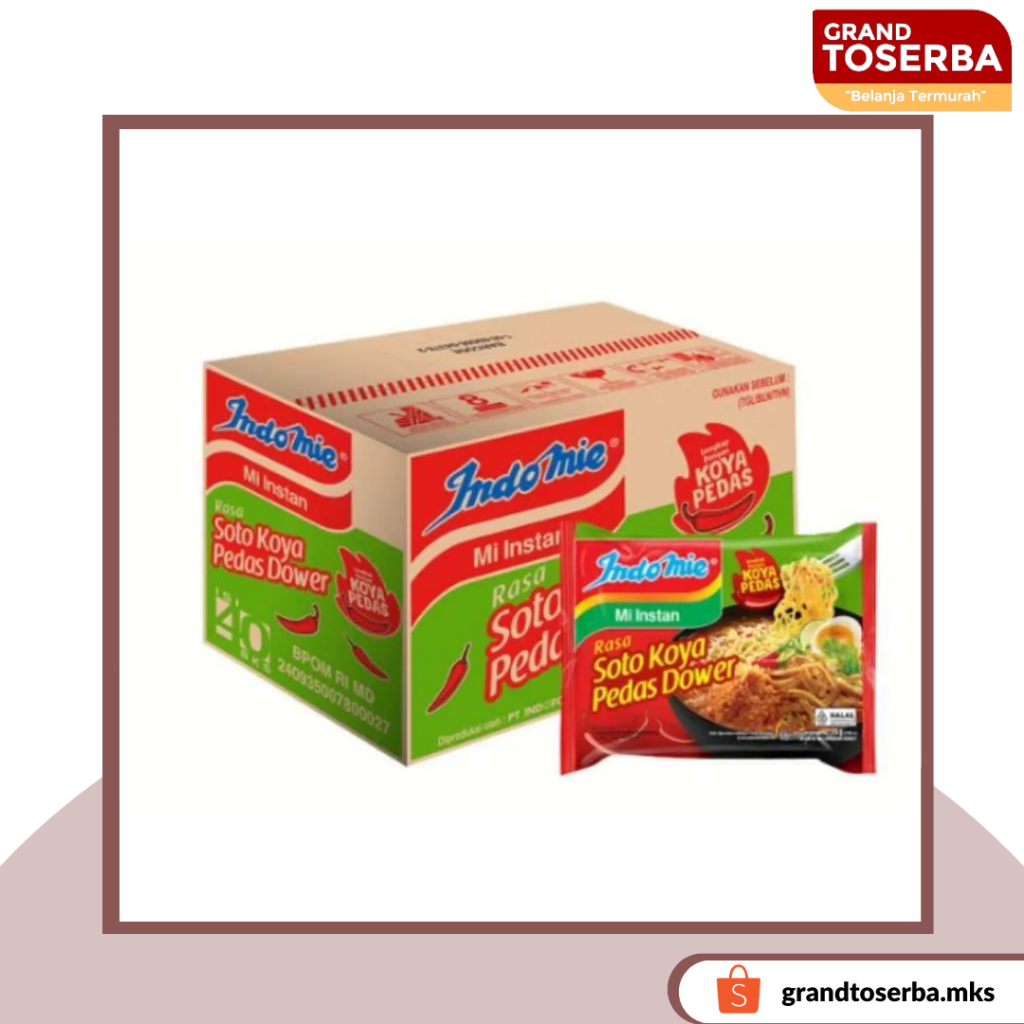 

Indomie Soto Koya Pedas Dower Karton isi 40pcs